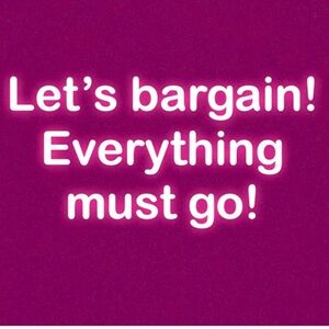 Everything must go! Let bargain or create a bundle!